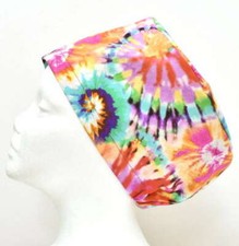 Hippie Tie Dye Scrub Cap Doctor Theatre Nurse Hospital ODP Vet Surgica
