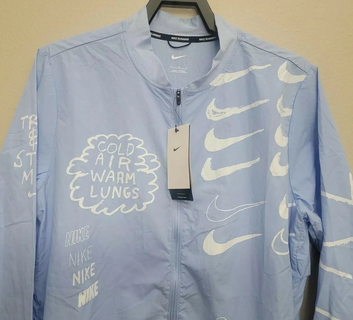 Nike Nathan Bell Printed Running Jacket Mens Size Medium AJ7759