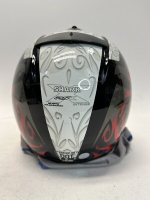 Shark RSX Full-Face Motorcycle Helmet Red Silver Unisex size L