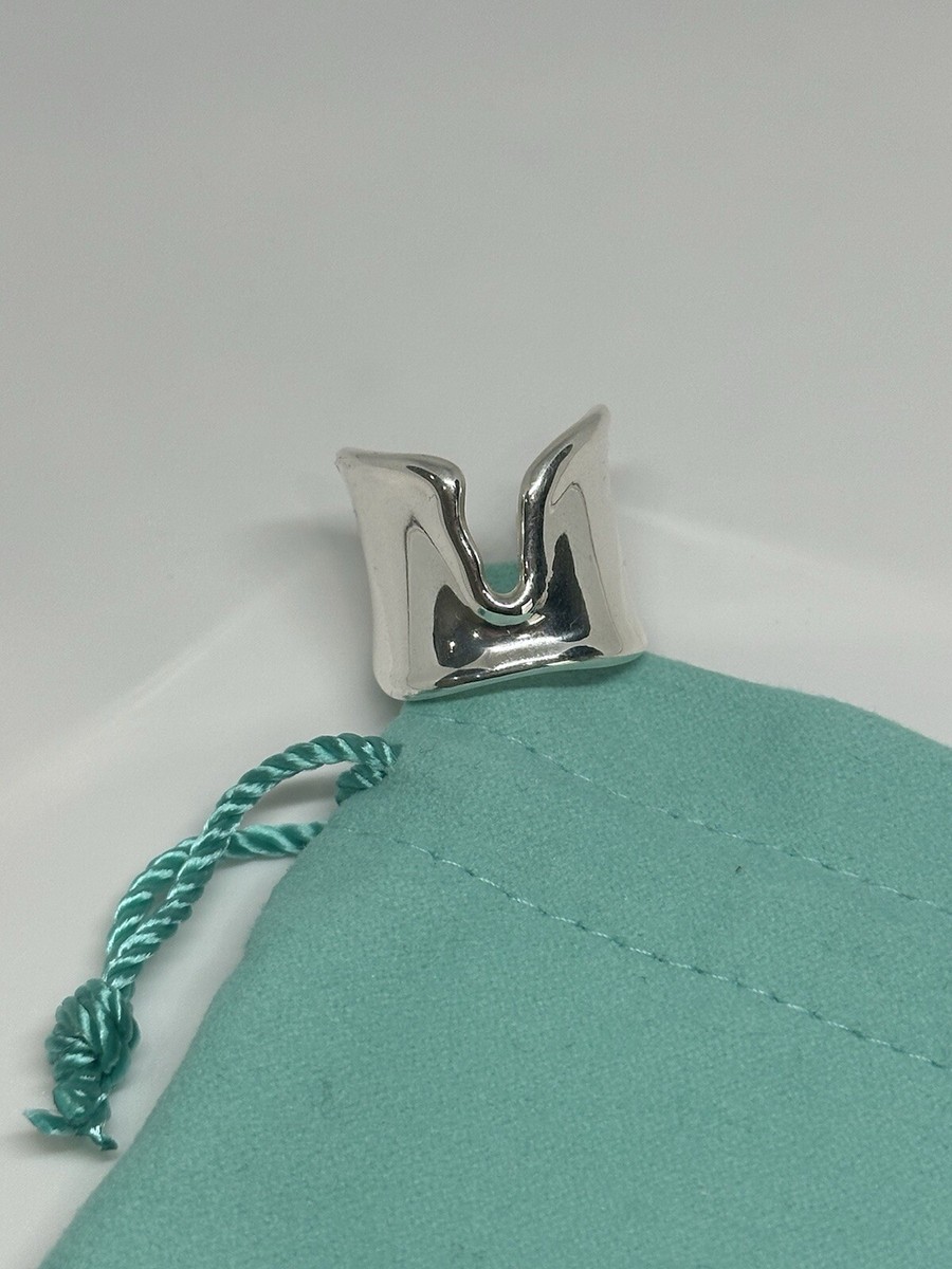 Tiffany & Co Elsa Peretti Sterling Silver Split Ring Size 8