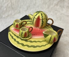 Minature Tea set WATERMELON THEME POTTERY ADORABLE