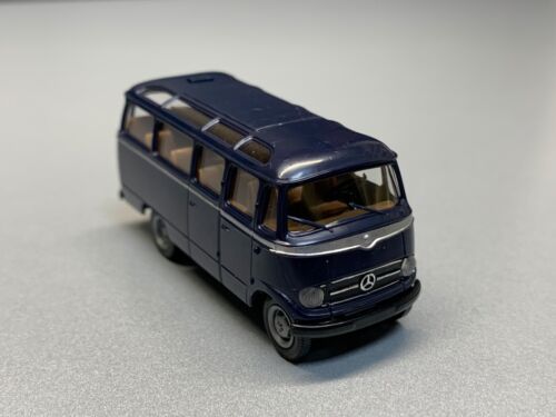 Mercedes Benz MB L 319 O 319 Fenster Personen Wagen dunkel blau Brekina H0 1:87 - Bild 9 von 12