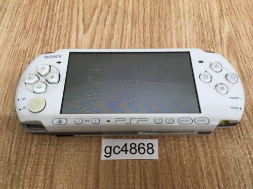 gc4868 Plz Read Item Condi PSP-3000 PEARL WHITE SONY PSP Console Japan - Picture 1 of 12
