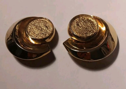 vintage Les Bernard Earrings French signed clipped