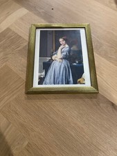 Golden Wooden Framed Print of Portrait of Com...