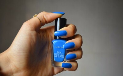 Inglot 668 Nail Enamel Polish O2M Breathable Vegan Primary Blue Full Size New