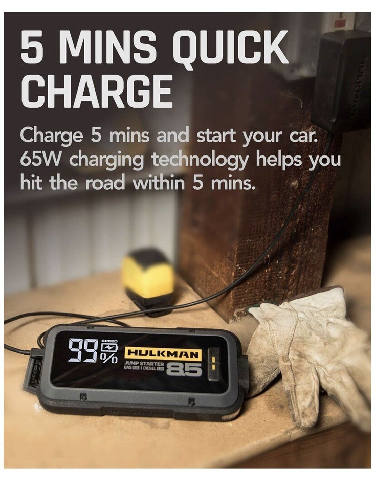 HULKMAN Alpha85 Car Jump Starter 2000A 20000mAh Battery Booster BRAND NEW SEALED eBay