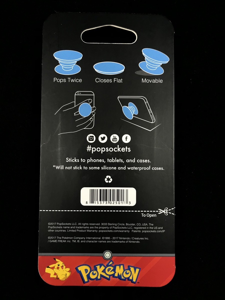 PopSockets Pokémon Magnetic Phone Grip With MagSafe Adapter Ring Sleepy Bulbasaur
