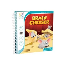 smart games - Brain Cheeser Magnetic Puzzle Game with 48 Challenges 6+ Years