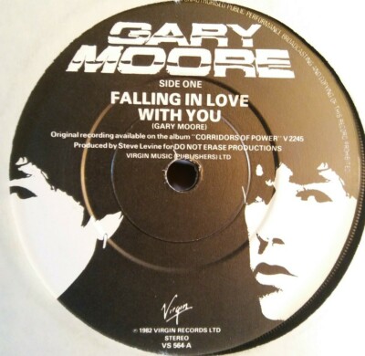 GARY MOORE アナログ FALL IN LOVE WITH YOU GARY MOORE 45~Falling In Love With You~Virgin 564 *Comic