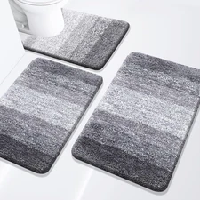 Arotive Bathroom Rugs Set 3 Piece, Extra Soft and Absorbent Bath Rugs, Machine 