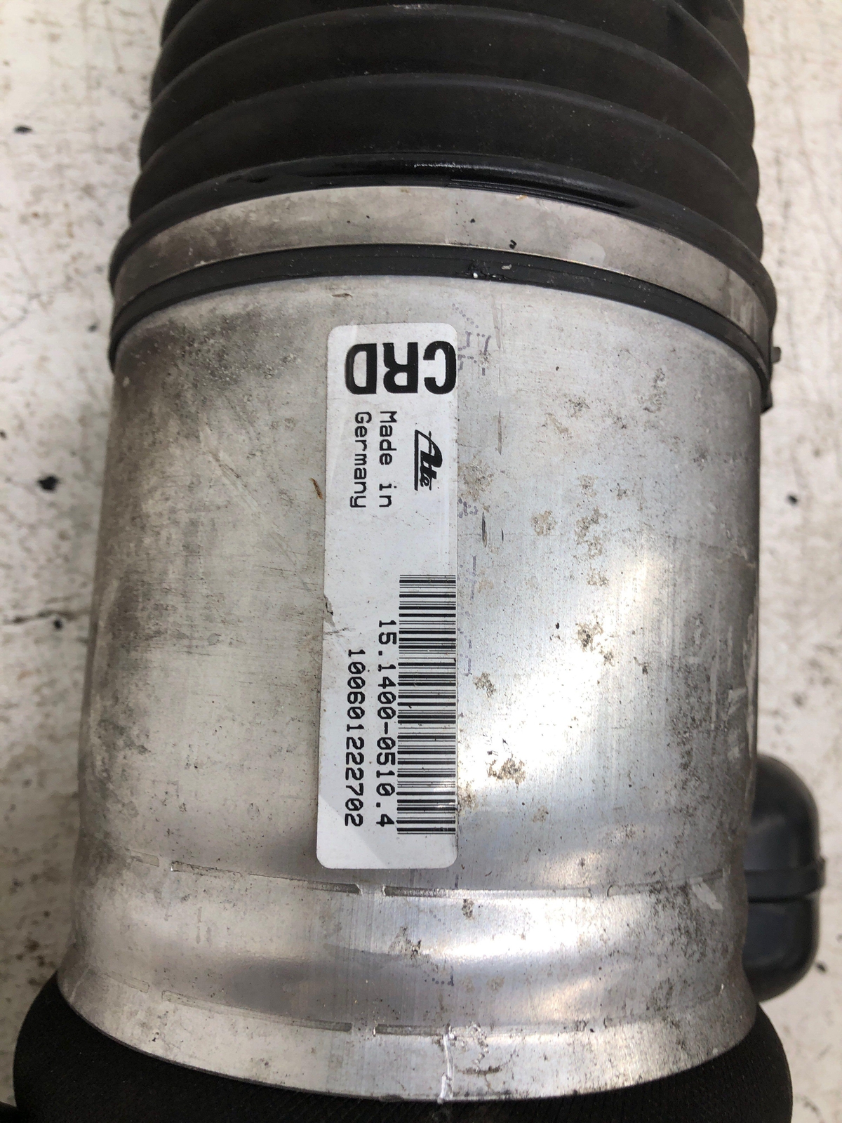 2009-2011 BENTLEY CONTINENTAL RIGHT REAR AIR SUSPENSION STRUT SHOCK 3W7616002A