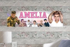 Justin Bieber - Personalized Name Poster Customized Birthday Party Wall Banner