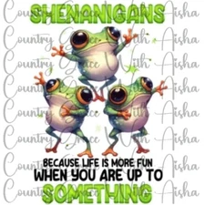 Sublimation Transfer Frogs Funny Ready To Press Heat Transfer