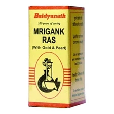 Baidyanath Mrigank Ras with Gold Pearl Powder 1gm, Pack of 2