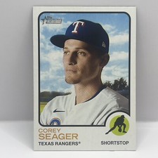 2022 Topps Heritage High Number Baseball Corey Seager Base #609 Texas Rangers