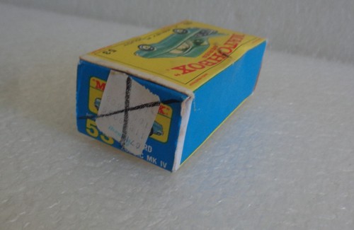 VINTAGE 1968 LESNEY MATCHBOX ZODIAC MK IV BLUE No. 53 53C w/BOX - Picture 11 of 11
