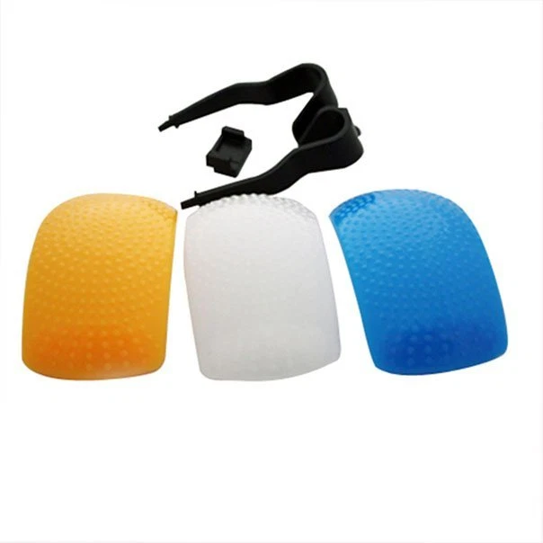 3 Colors Pop-Up Flash Diffuser Dome For Canon Nikon Yongnuo Speedlite - Image 2 of 4