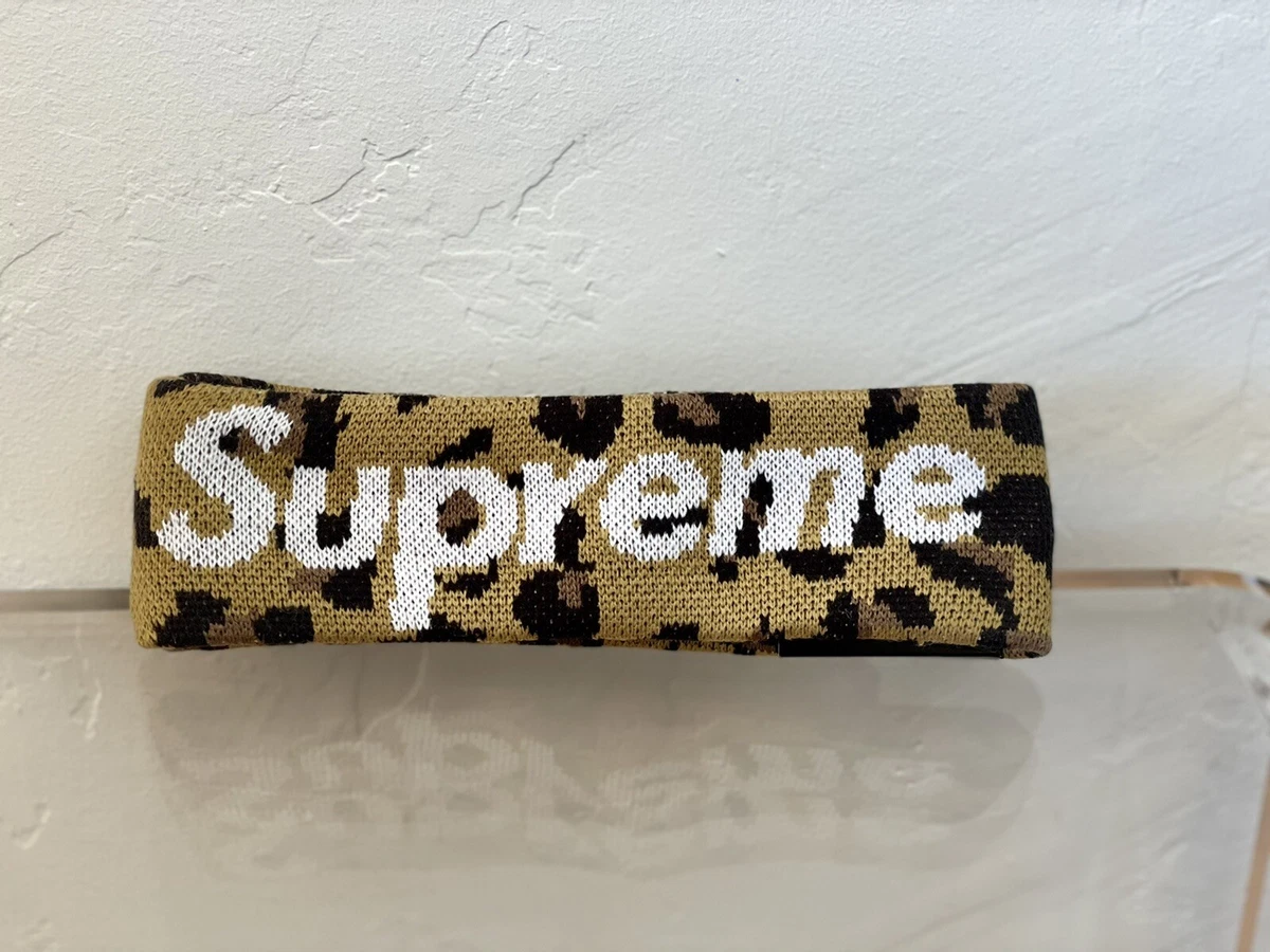 Supreme New Era Big Logo Headband レオパード