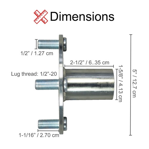 4" x 4" Go-Kart Live Axle Hub with 1" to 3/4" Step-Down for Gokart, Quad, ATV - 第 5/9 張圖片