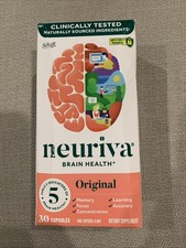 NEURIVA ORIGINAL Brain Health Supplement 30 Cap EXP: 07/2026 New Genuine