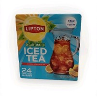 Lipton Unsweetened Black Tea Bags, Family Size, 24 Count 5.25.oz Exp:04/2028