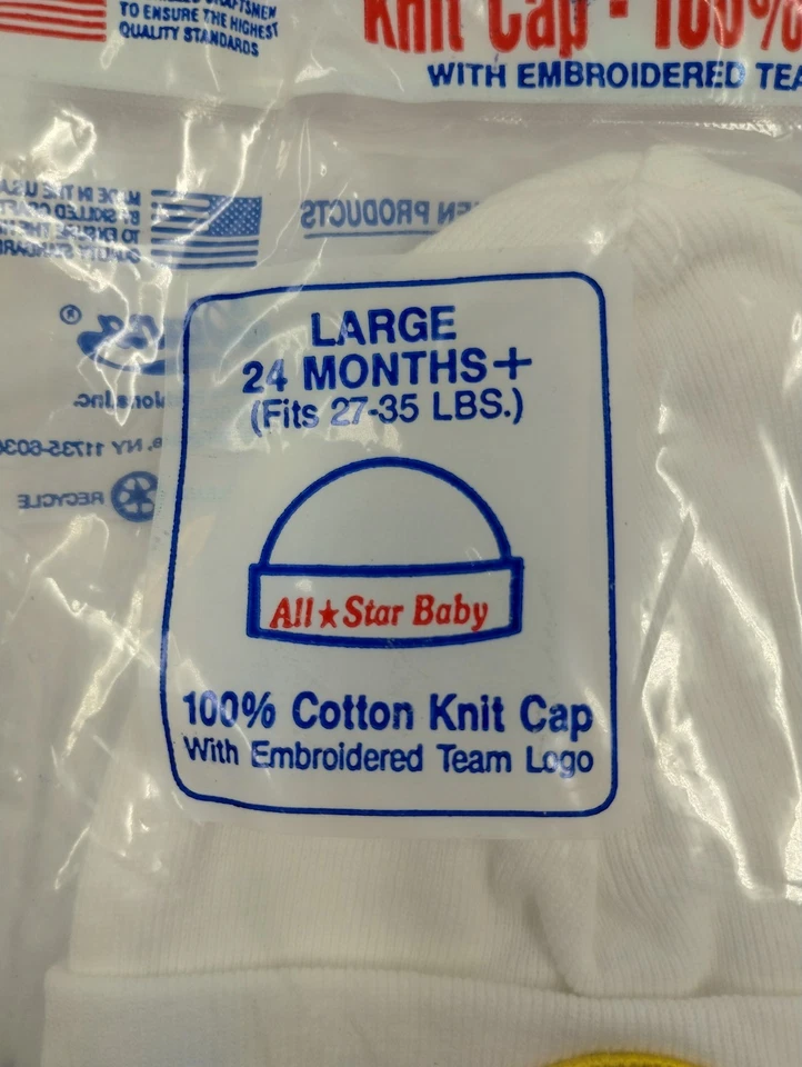 Gorra tejida de algodón Green Bay Packers bebé-niño pequeño 24 meses nueva envío gratuito Foto 2 de 4