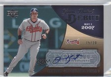 2007 Upper Deck Exquisite Rookie Signatures 15/20 Jarrod Saltalamacchia Auto 0o9