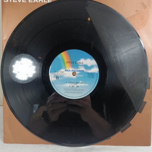 STEVE EARLE COPPERHEAD ROAD Vinyl MCAT 1280 12" SINGLE PICTURE SLEEVE 1989 - Imagen 7 de 11