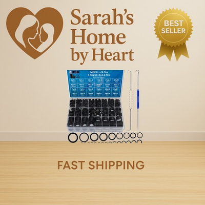 #ad #ad 1280 Pcs 24 Size Rubber O Ring Assortment Kit with Pick and Hook Set for Pres... $24.99