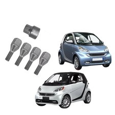 Kit Bulloni Antifurto Per Smart 450 451 Fino al 2014 Ruote In Acciaio O Lega 