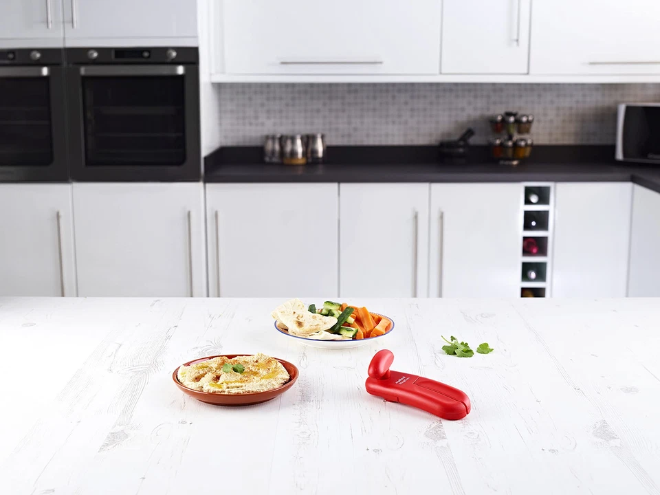 Abridor de latas manual MagiCan con liberación de tapa - Abridor de latas de alta resistencia cocina Ga... Foto 4 de 4