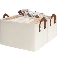 CHICVITA Storage Baskets for Shelves, Closet Organizers and Storage, Modern, ...