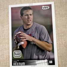 SAGE Case Keenum 2012 Houston Cougars NCAA Rookie Football Card #48. rookie card picture