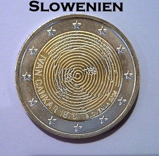 2 Euro Gedenkmünze Slowenien 2026 "150.Jahrestag der Geburt von Ivan Cankar"