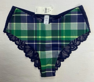 Aerie No Show Holiday Best Lace Cheeky Underwear -- NAVY S