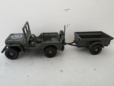 Solido, Willys Jeep With Trailer, 1/43
