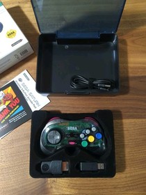 Retro-Bit Sega Saturn 2.4 GHz Wireless Controller Slate Gray (CIB)