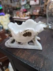 Vintage Westmoreland Glass Company Milk Glass Sleigh Produced in the 1970's
