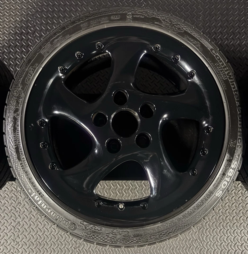 RH Cup Rims 8 + 10 x 18 ZBH Porsche 996 993 Turbo 2 Rim Set Emotion Wheels - Image 4 of 4