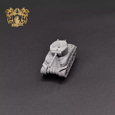 3D Printed 1/144 American M4A1-76 Sherman Medium Tank Uncolored Product Model