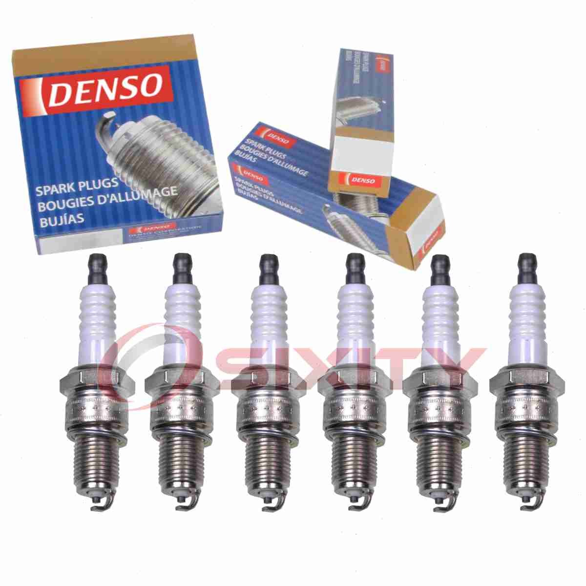 6 pc DENSO 3046 Standard Spark Plugs for W20EPR-S11 MS851029 4690 22401 oi