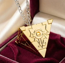 Yu-Gi-Oh Millennium Puzzle Necklace Yugi 3D Pyramid Pendant Necklace