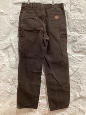 CARHARTT Double Knee Pants Jeans Brown 36 x 34