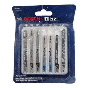 Bosch U12BC Jigsaw Blade Set 12-Pack U-Shank 8-Piece Open Box