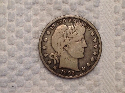 United States 1892 Plain- Barber Half Dollar -Nice