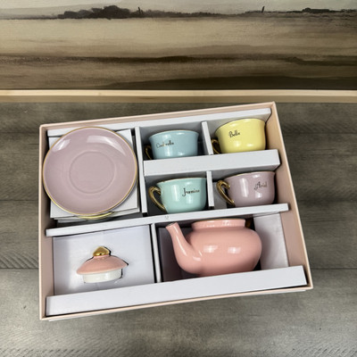 Pottery Barn Kids Disney Princess Porcelain Princess Tea Set Chipped Read  NWOB