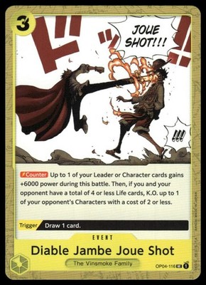 Kingdoms of Intrigue #OP04-116 Diable Jambe Joue Shot