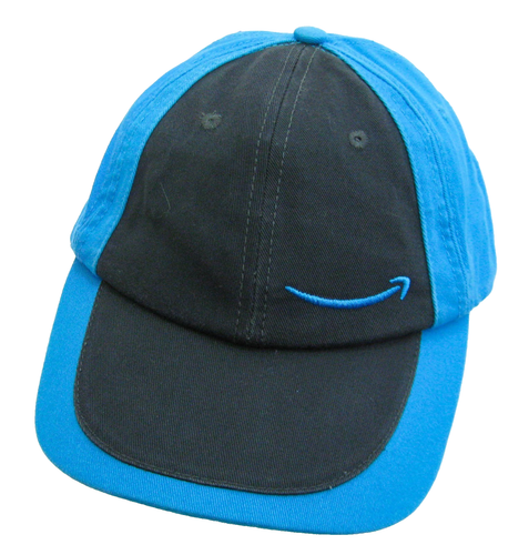 Amazon Blue Baseball Cap Logo Hat Adult Snapback 100% Cotton | eBay
