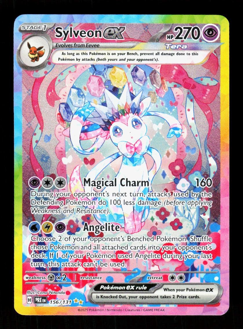 Sylveon ex 156/131 Holo Prismatic Evolutions Pokemon Holo NM
